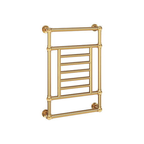 23.5"x34.5" Tuzio Thames Wall Mounted Towel Warmer in Unlacquered Brass / Electric Plug-I