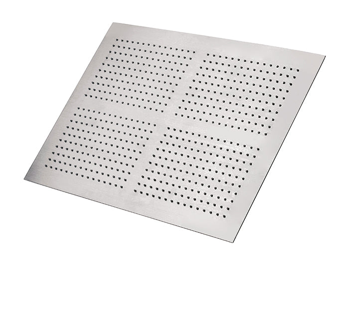 Recessed rectangualr rain head