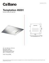 Temptation dual rain head with water fall