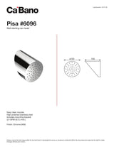 Pisa wall slanting rain head