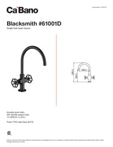 Single hole basin faucet
