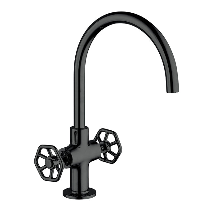 Single hole basin faucet