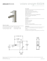 Single-hole bidet with swivel spray