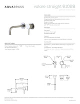 Wallmount lavatory faucet