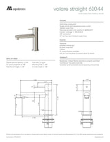 Small single-hole lavatory faucet