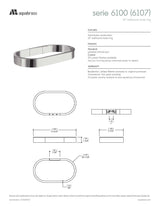 10" wallmount towel ring