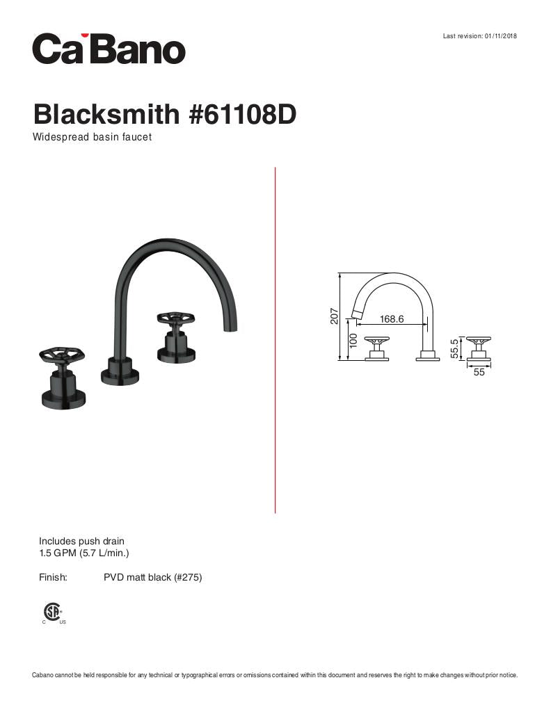 Widespread basin faucet