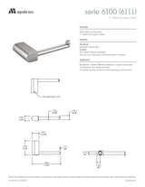 7" wallmount paper holder