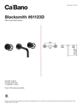 Wall mount basin faucet