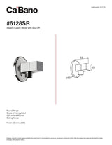 Square supply elbow with shut off