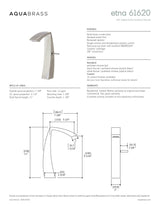 Tall single-hole lavatory faucet
