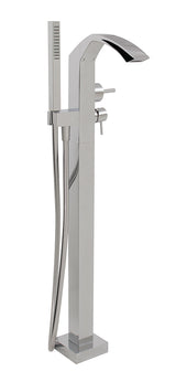 Floormount tub filler with handshower