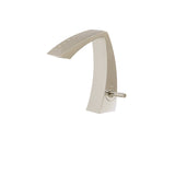 Single-hole lavatory faucet with crystals