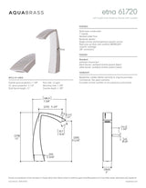 Tall single-hole lavatory faucet with crystals