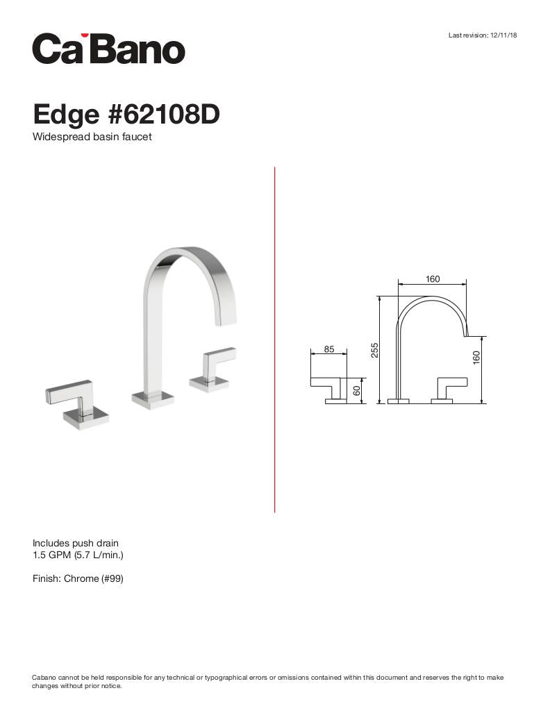 Widespread basin faucet