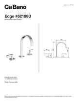Widespread basin faucet