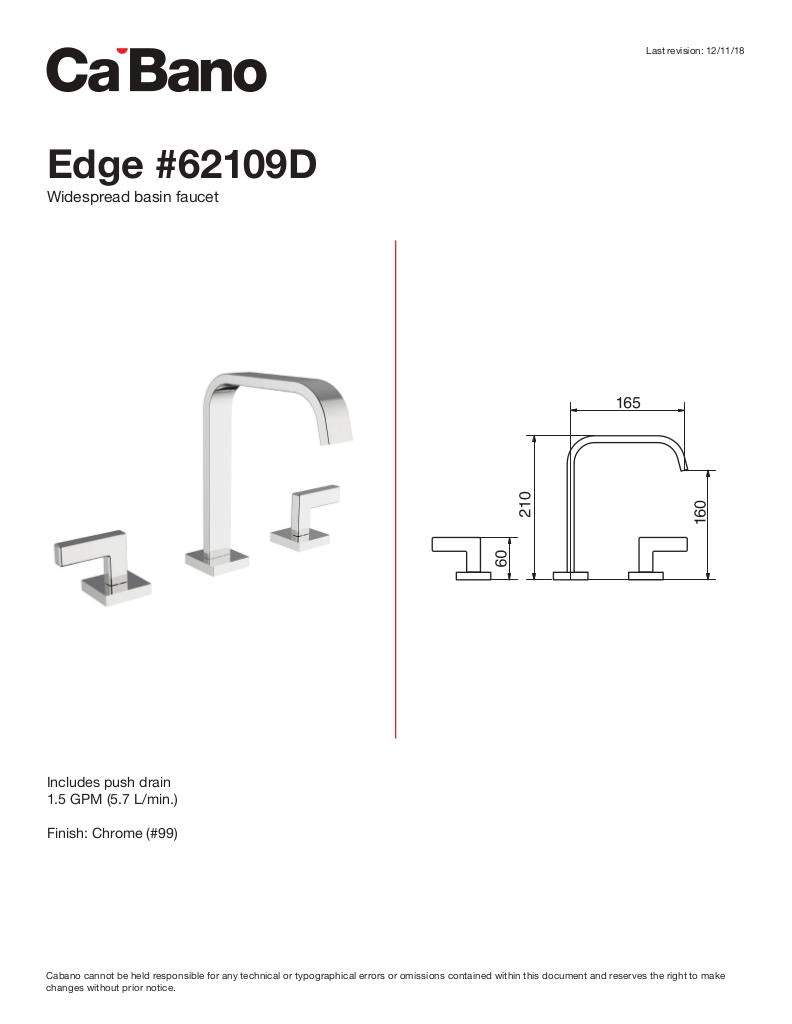 Widespread basin faucet