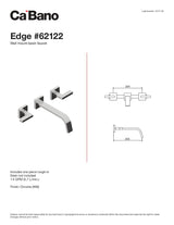 Wall mount basin faucet