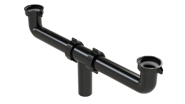 1-1/2” Plastic Continuous Waste - End Outlet (6267-DC)