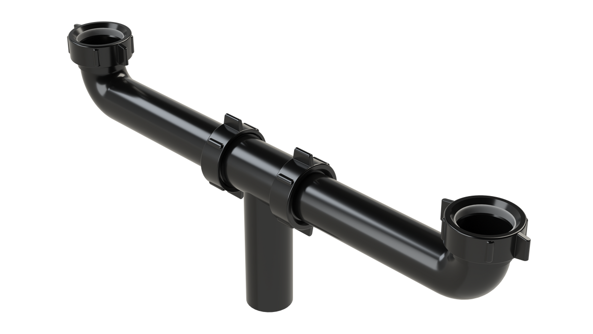 1-1/2” Plastic Continuous Waste - Centre Outlet (6267-SJ)
