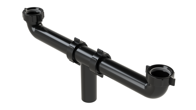 1-1/2” Plastic Continuous Waste - Centre Outlet (6267-SJ)