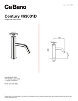 Single hole basin faucet