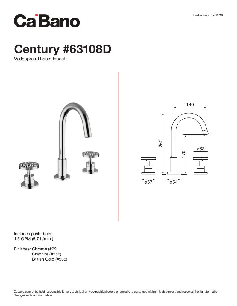 Widespread basin faucet