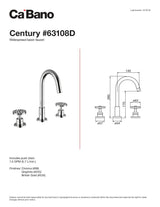 Widespread basin faucet