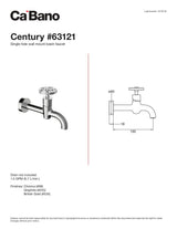Single hole wall mount basin faucet