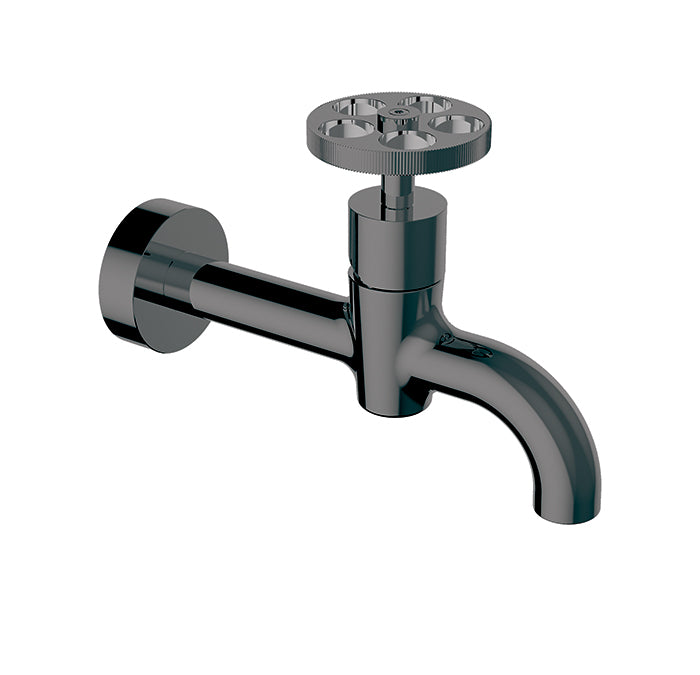 Single hole wall mount basin faucet