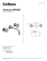 Wall mount basin faucet