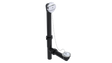 SCH. 20 PLASTIC OFFSET WASTE & OVERFLOW PLUG & CHAIN (6340CS-L)