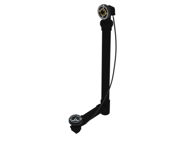 ABS OFFSET WASTE & OVERFLOW ROUGH-IN CABLE-DRIVE - COMPLETE (WITH PIPE, WITH TEE) (6342CRI-27)