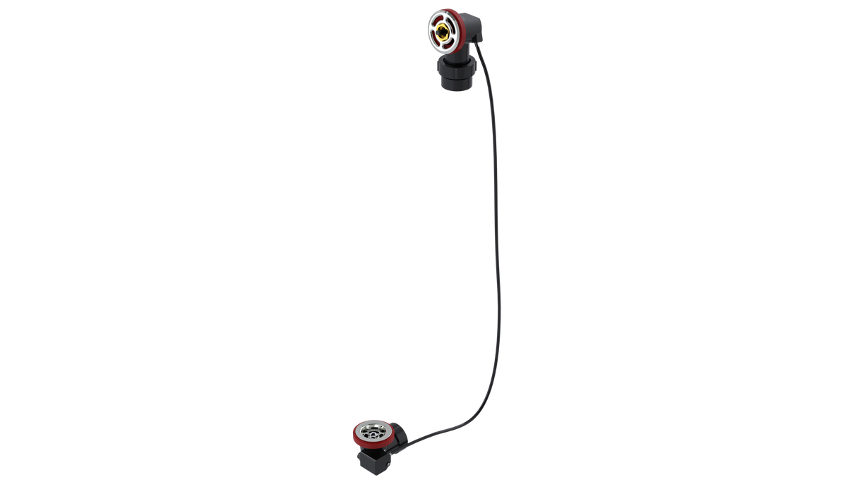 ABS OFFSET WASTE & OVERFLOW ROUGH-IN CABLE-DRIVE - HALF KIT (LESS PIPE, LESS TEE) (6342CRI-45HK)