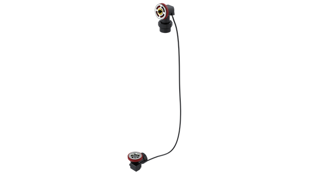 ABS OFFSET WASTE & OVERFLOW ROUGH-IN CABLE-DRIVE - HALF KIT (LESS PIPE, LESS TEE) (6342CRI-45HK)