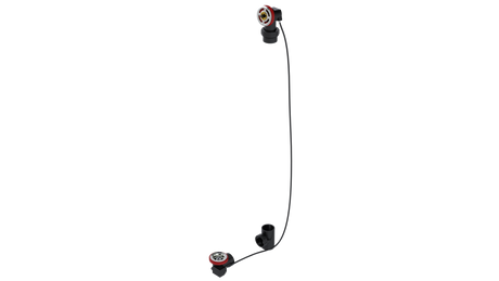 ABS OFFSET WASTE & OVERFLOW ROUGH-IN CABLE-DRIVE - FULL KIT (LESS PIPE, WITH TEE) (6342CRI-59K)