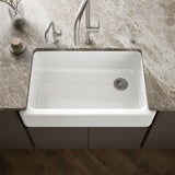Hayridge® Whitehaven® 35-11/16" undermount single-bowl farmhouse kitchen sink