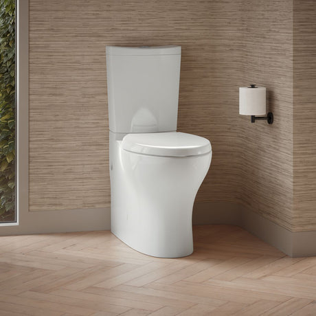 Persuade® Curv Two-piece elongated toilet with skirted trapway, dual-flush