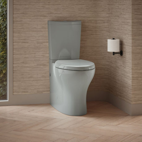 Persuade® Curv Two-piece elongated toilet with skirted trapway, dual-flush