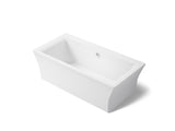 Stargaze® 72" x 36" freestanding bath with fluted shroud