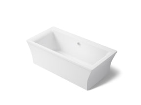 Stargaze® 72" x 36" freestanding bath with fluted shroud