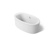 Sunstruck® 65-1/2" x 35-1/2" freestanding bath, straight shroud