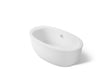 Sunstruck® 65-1/2" x 35-1/2" freestanding bath with fluted shroud