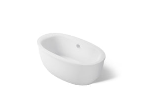 Sunstruck® 65-1/2" x 35-1/2" freestanding bath with fluted shroud