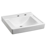 Decorum® Wall-Hung EverClean® Sink With Center Hole Only and Extra Right-Hand Hole