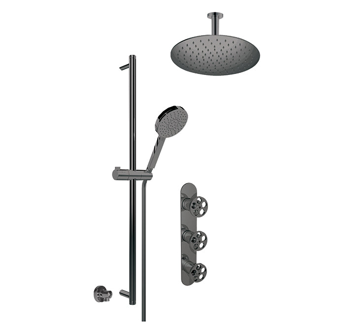 3/4" thermostatic 2-way shower valve with hand shower - TRIM ONLY