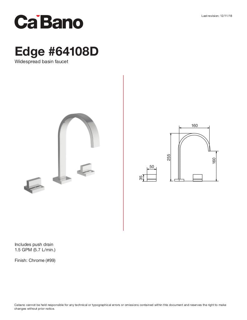 Widespread basin faucet