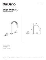 Widespread basin faucet