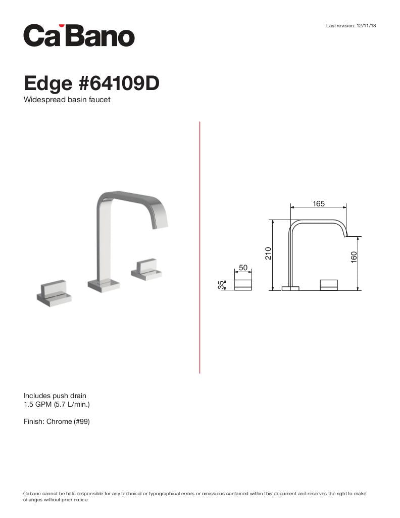 Widespread basin faucet