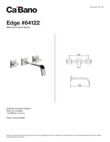 Wall mount basin faucet